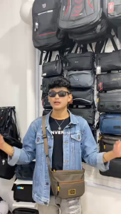 Tas Selempang Bahu Slingbag Keren PEGE Model Polos Simpel Kasual Cocok Untuk Sehari Hari - PG 8915