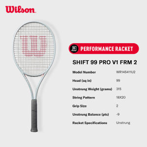 WILSON Shift 99 Pro V1 Performance Tennis Racket (Unstrung)