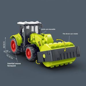 Artificial Farm Tractor Engineering Vehicle Baby Boy Drop-Resistant Running Car Small Toy Trailer