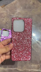 คส แฟชั่น สำหรับรุ่น  REALME C61 C63 NOTE60 NOTE60X  ขอบนิ่มหลังแข็ง กันกระแทก ดีเซลหรูหรา ฟรุ้งฟริ้ง  ฝากหลัง กากเพชร 4สี