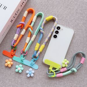 Creative Woven Mobile Phone Universal Lanyard Wrist Strap Hand Pull Short Rope Mobile Phone Decorative Pendant Accessories
