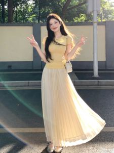 CHANGTONG | Summer Gentle Style Women Top Skirt