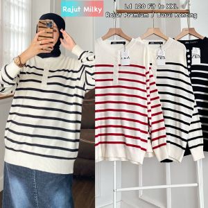 Atasan Rajut Salur premiun