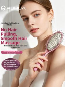 PUHUA | Massaging Anti-breakage Air Cushion Comb Steel Teeth Ice-cool Comb