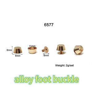 (10 cái) Chân đế túi xách hàng đẹp màu vàng bạc thời trang mới dùng cho phụ kiện túi xách 6577 6*11*9*8mm