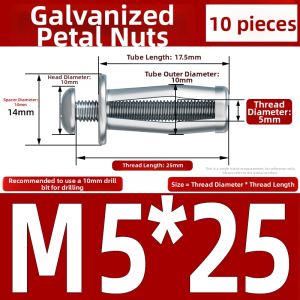 Yi Se Dian Zi | Galvanized Petal-shaped Expansion Bolts