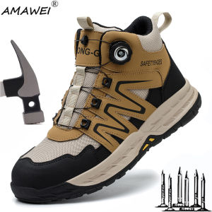 New Safety Boots Men Work Indestructible Shoes Sneakers Steel Toe Protective Boots Anti-smash Anti-puncture Work Tactical Boots