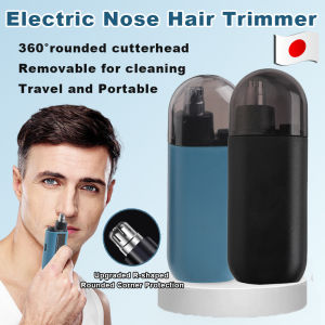 Electric Nose Hair Trimmer For Man Rechargeable Portable 360° Rotating Blade Waterproof Nose Hair Beard Eyebrow Trimmer High Quality Wet And Dry For Men And Women Low-pitched Fast Long Battery Life Easy To Clean Face Cleaner Personal Clean Travel Shaver