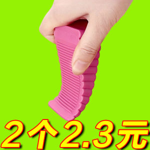Anti-Collision Door Stopper Rubber Silicone Door Blocker Non-Slip No Drilling Required Home Door Fixed Positioning Wedge