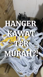 Indoprosper Gantungan Baju / Hanger Kawat Silver dan Warna - 1 pak Isi 10 Pcs