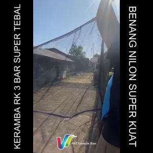 Keramba Ikan lele waring jaring RK 3 bar super tebal anti geser siap pakai ukuran 6x6x2