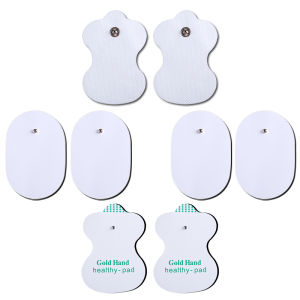 Reusable 3.5mm Button Electrode Stickers with Combined Buckle for TENS Digital Machine Massager Accessories