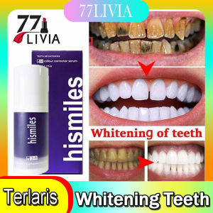 COD-HISMILES Pasta gigi pemutih pembersih karang gigi 30ml Whitening Toothpast color correct serum Pemutihan gigi Whitening Teeth- PREMIUM TOOTHPASTE | Untuk Memutihkan dan Mencegah Gigi Berlubang [BPOM]