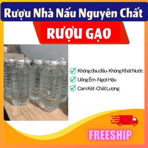 Rượu Gạo Nhà Nấu Nguyên Chất [900ml] Dùng Để Nấu Ăn - Ngâm -Uống
