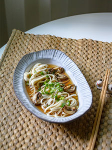 Handmade Ceramic Dining Set Irregular Oval Plate Home Use Pure Color Grey White Relief Sculpture Rectangular Plate High Aesthetic Value