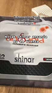 Kerudung Hijab SHINAR GLAMOUR Glitter & Mengkilap Ukuran 110 x 110