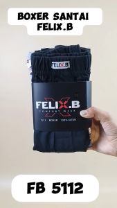Celana Boxer Pria FELIX.B FB 5112 Isi 3Pcs Bahan Katun Kaos Set Celana Boxer 3 Pcs Celana Boxer Casual Business - Lazada