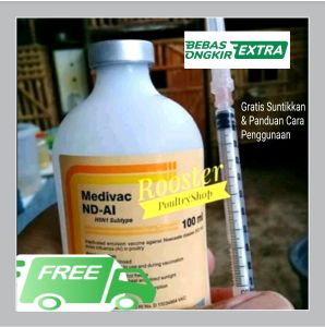 Medivac Vaksin Ayam ND AI 100 ml Pencegahan Penyakit Tetelo dan Flu Burung pada Unggas Ayam Bebek Puyuh Entok Mentog Merpati Soang