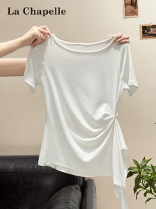 La Chapelle | Asymmetric Tie Short Sleeve T-shirt