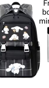 Tas ransel sekolah anak perempuan gratis botol minum tas anak model cinnamoroll tas sekolah SD SMP tas ransel