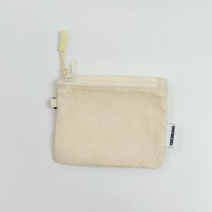 Di Động Mini Đa Năng Lưới Du Lịch Trang Điểm Cho Nữ 2 Lớp Dây Kéo Túi Đựng Mỹ Phẩm Ví Đựng Tiền Xu Thẻ Tín Dụng