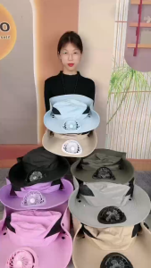 Solar-Powered Fan For Women Adjustable Sunscreen Hat UV Resistant Face Mask Outdoor Fishing Hat