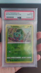 PSA 10 Bulbasur #001 REVERSE-HOLO VERY LOW POPULATION Pokemon Go English (2022) - Pokemon Card GRADED