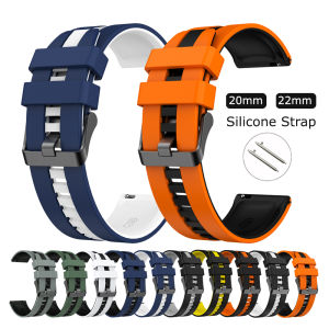 20mm 22mm Silicone Watch Band for Huami Amazfit Bip 6/BALANCE/GTR 42mm 47mm GTS 4 3 2e MINI/GTR4 2 3 Pro Bip 5/U Strap Bracelet