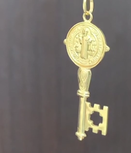 Buy 1 Take 1 St. Benedict Key Pendant for Protection and Blessings | Catholic Religious Charm Keychain for Safety & Faith