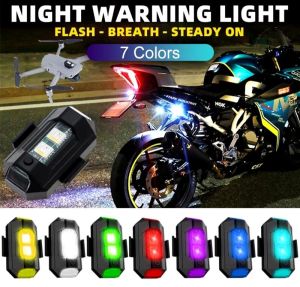Lampu LED Lampu Variasi Pesawat Motor Mobil Sepeda Drone Flash Nyala RGB 7 Warna Universal