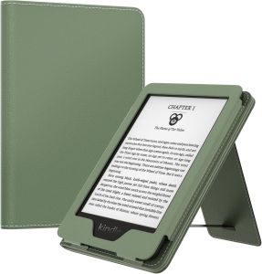 MoKo Case Fits All-new 6" Kindle(11th Generation 2024/2022 Release)/Kindle(10th Gen2019)/Kindle(8th Gen 2016) Ultra Lightweight PU Shell Cover with Auto Wake/Sleep for Kindle 2024 Tablet Protective Case