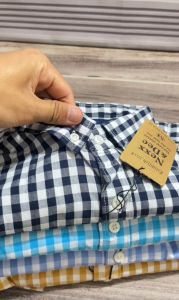 [HCM]Áo sơ mi caro nam tay dài công sở trắng chất liệu vải oxford 100% cotton