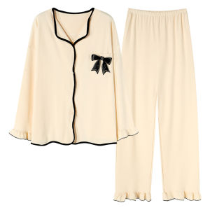 Miiow | Catwoman Sleepwear Womens Long Sleeve Cardigan Sweet Style Home Leisure Student Pyjamas Spring Autumn Season Polyester Fiber