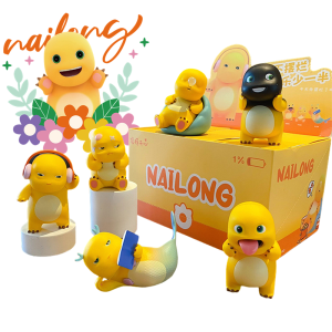 Nailong Blind Box Milk Dragon Tanking Daily 6-Piece Set Doll Figure Toy Trendy Play Accessories Complete Set Kids Birthday Gift
