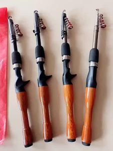Telescopic Fishing Rod with Cork Handle Carbon Fiber Portable Fishing Rod Tool Accessories Outdoor Throwing Fishing