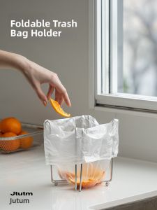 JTUTM | Bag Fixing Trash Can Stand 304 Stainless Steel