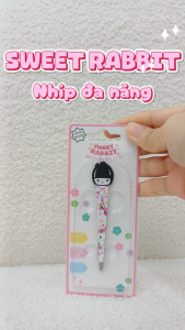 Nhíp Nhổ Lông Mày Thép Không Gỉ Geisha Shiawase Japanese Girl Eyebrow Tweezer (White Màu Trắng)
