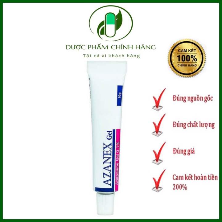 Azanex gel bôi mụn ngừa mụn tái phát 10g
