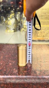 Lọ tăm bằng đồng cao 9cm đk 4cm nặng khoảng 0.2kg