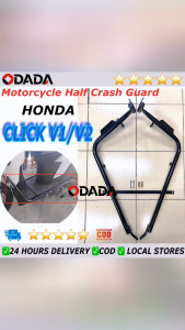 ODADA Motorcycle Half Crash Guard Pair For Honda Click v1 v2 Good Quality Plug And Play