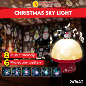 SUPERSAVE Christmas Sky Starry Projector Light Lantern Night Lamp Starry Santa Xmas Gift Present