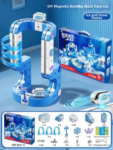 BEI JESS | Magnetic Track Train Castle Educational Toy