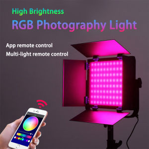 Rechargeable Smart Photography light Studio Panel Lamp Kit RGB CRI 97+ Led panel Light Controlled By APP Remote Control