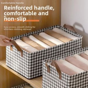 LIWAN | Checkered Closet Organizer Storage Box