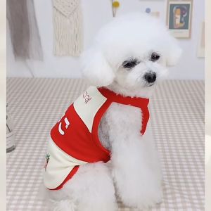 áo 2 dây in hình sữa chua trái cây Korea cho chó mèo - T3 PETS SHOP
