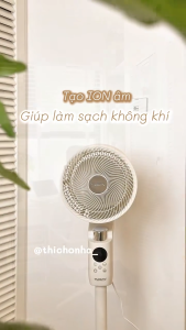 Quạt Điện Cây MASUTO Thông Minh AI Điều Khiển Bằng Giọng Nói Quạt Điện Cây Bổ Sung ION-ÂM