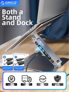 ORICO | Adjustable Folding Aluminum USB 3.0 SD Hub Laptop Stand