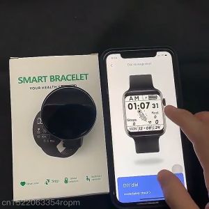 【Malaysia Spot】Hostalty D18 1.44 Inch Sports Smart Watch Round Screen Smart Bracelet Heart Rate Blood Pressure Sleep Monitor