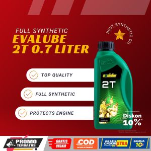 Oli Evalube 2T - Minyak Pelumas Mesin Motor 2 Tak / 2 Stroke Oil 07 L