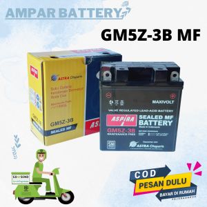 Aki Kering Motor Mrek Aspira Suzuki Smash 110 Shogun 110 Bravo GM5Z-3B MF